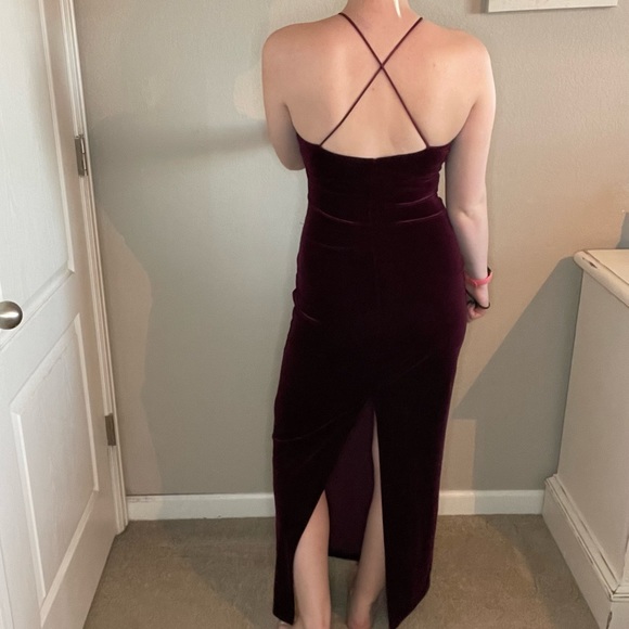Velvet Mirror Appliqué Crossback Maxi Dress - Picture 4 of 9